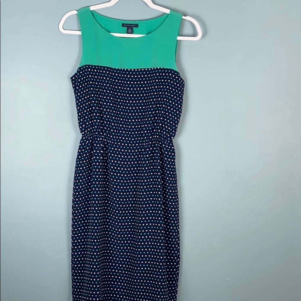 Tommy Hilfiger Navy/Green/White polka dot Dress